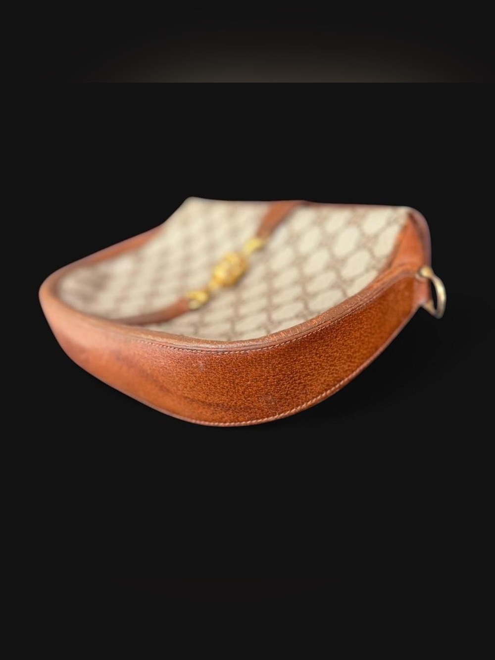 Gucci Beige Brown GG Canvas Horsebit Crossbody Bag -No Strap - Picture 3 of 11